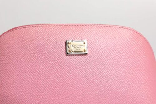 Dolce & Gabbana Pink Leather DG Logo Zip Around Hand Purse Pouch Wallet 7 Dolce & Gabbana Pink Leather DG Logo Zip Around Hand Purse Pouch Wallet
