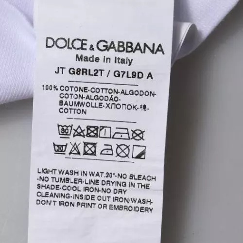 6125177.jpeg Dolce & Gabbana valge logoprindiga T-särk
