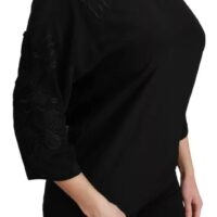 Dolce & Gabbana must lillemustriga tikitud pluus