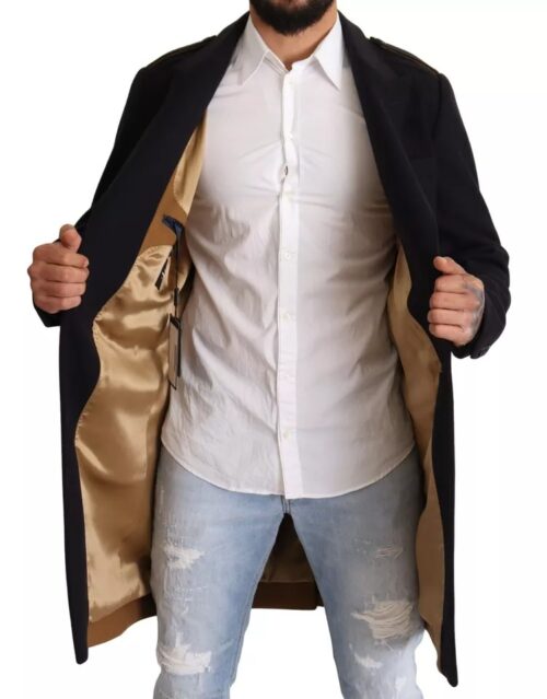 6141440.jpeg Dolce & Gabbana Sinine pikk trentšmantel