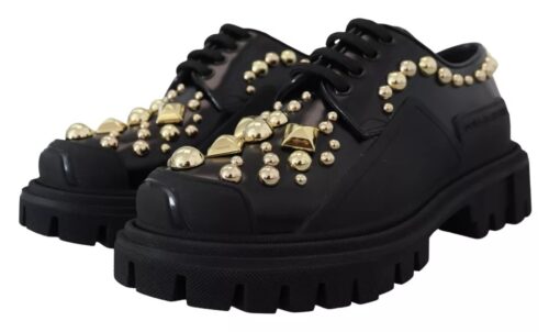 Dolce & Gabbana Mustad trekking-stiilis derby kingad