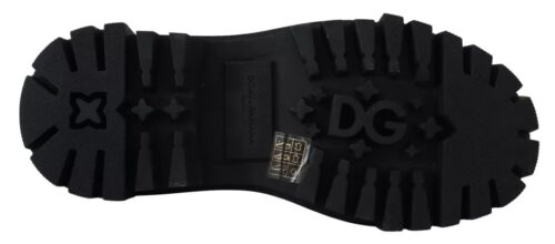 Dolce & Gabbana Mustad trekking-stiilis derby kingad