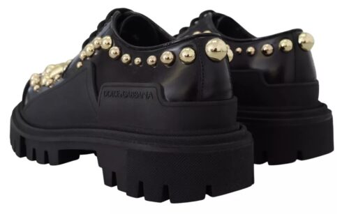 Dolce & Gabbana Mustad trekking-stiilis derby kingad