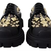 Dolce & Gabbana Mustad trekking-stiilis derby kingad