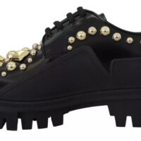 Dolce & Gabbana Mustad trekking-stiilis derby kingad