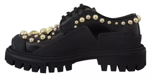 Dolce & Gabbana Mustad trekking-stiilis derby kingad