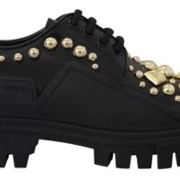 Dolce & Gabbana Mustad trekking-stiilis derby kingad