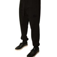Dolce & Gabbana mustad meeste jogger-püksid