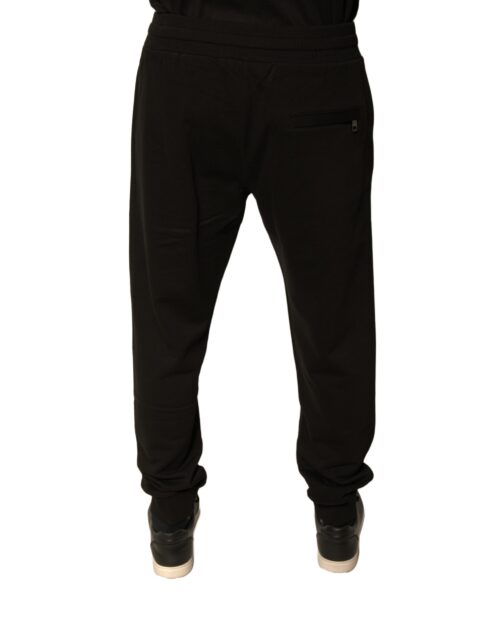Dolce & Gabbana mustad meeste jogger-püksid