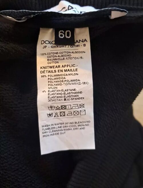 Dolce & Gabbana mustad meeste jogger-püksid