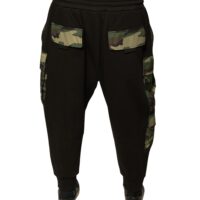 Dolce & Gabbana Mustad kamuflaažimustriga jogger cargo püksid