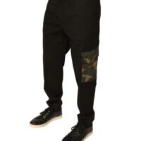 Dolce & Gabbana Mustad meeste cargo-püksid