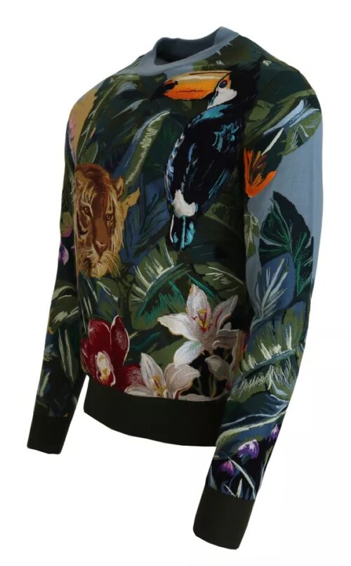 Dolce & Gabbana Jungle pullover-kampsun logoga