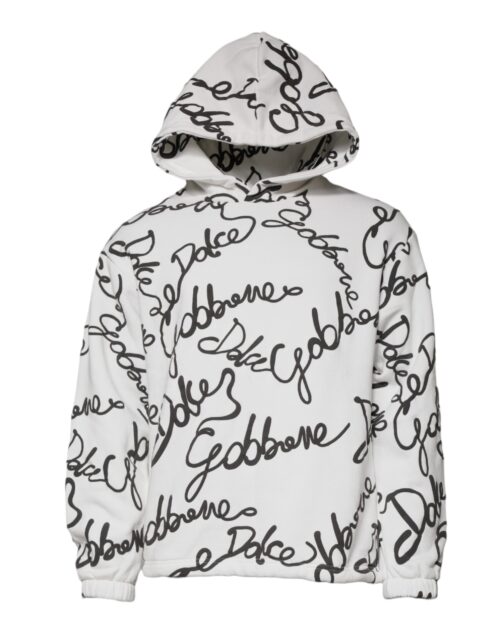 6279982-1.jpeg Dolce & Gabbana White Logo Kapuutsiga Sviiter