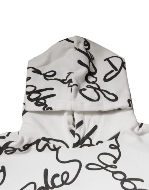 6279986.jpeg Dolce & Gabbana White Logo Kapuutsiga Sviiter