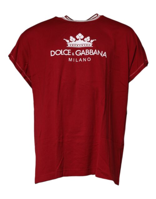 6356577.jpeg Dolce & Gabbana Red Logo Crown T-särk