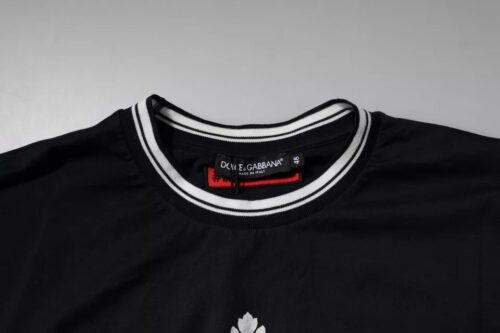 Dolce & Gabbana tumesinine logo krooniga T-särk