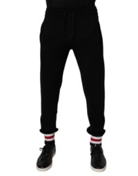 Dolce & Gabbana Mustad Jogger-püksid