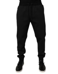 Dolce & Gabbana Mustad meeste jogger-püksid