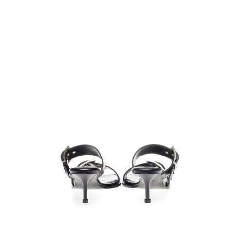 Alexander McQueen Mustad stilettokontsaga sandaalid
