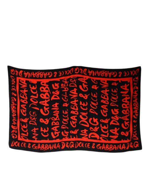 6434853-1.jpeg Dolce & Gabbana Black Red Logo Print rannarätik