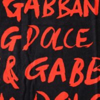 6434855.jpeg Dolce & Gabbana Black Red Logo Print rannarätik
