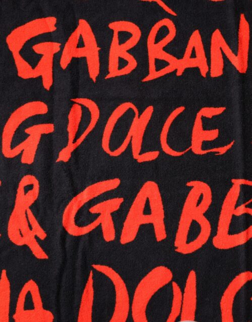 6434855.jpeg Dolce & Gabbana Black Red Logo Print rannarätik