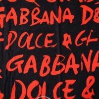6434856.jpeg Dolce & Gabbana Black Red Logo Print rannarätik