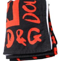 6434857.jpeg Dolce & Gabbana Black Red Logo Print rannarätik