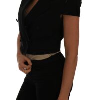 Dolce & Gabbana must lühike crop bleiser