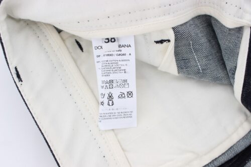 Dolce & Gabbana Sinised täpilised slim capri-teksad