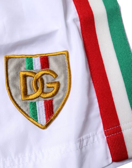 Dolce & Gabbana valged triibulised ujumispüksid 2 tk