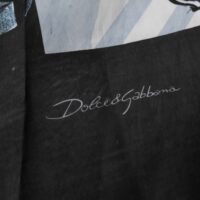 Dolce & Gabbana sinised statue print meeste lühikesed püksid