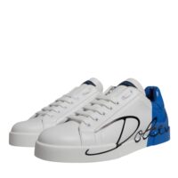 Dolce & Gabbana valge-sinised madala säärega tossud Portofino