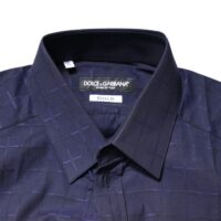 6498964.jpeg Dolce & Gabbana Sinine ruuduline tartan GOLD pidulik triiksärk