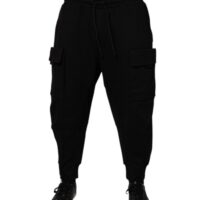 Dolce & Gabbana mustad cargo-jogger dressipüksid