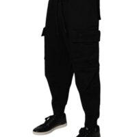 Dolce & Gabbana mustad cargo-jogger dressipüksid
