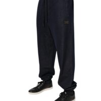 Dolce & Gabbana Mustad jogger-dressipüksid