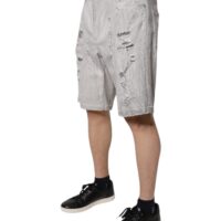 Dolce & Gabbana helehallid meeste teksabermuudapüksid