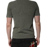 Dolce & Gabbana Army Green logoplaadiga polosärk