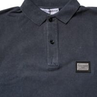 Dolce & Gabbana tumesinine logoplaadiga meeste polosärk