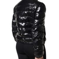 Dolce & Gabbana Must logoplaketiga täislukuga puhvis jakk