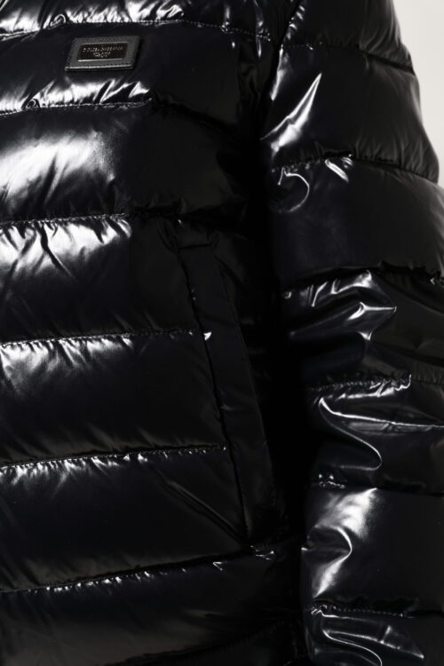 Dolce & Gabbana Must logoplaketiga täislukuga puhvis jakk