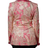 6729094.jpeg Dolce & Gabbana roosa-kuldne žakaarmustriga pintsak