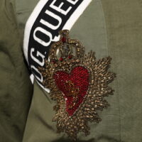 Dolce & Gabbana Military Green kaunistustega mantel-jakk