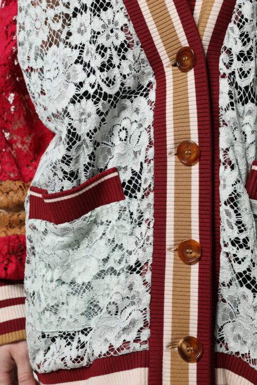 Dolce & Gabbana Mitmevärviline lilleline pitskardigan