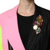 6729384.jpeg Dolce & Gabbana Mitmevärviline Patchwork kaabu-mantel