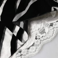 Dolce & Gabbana Must/valge sebramustriga A-lõikeline minikleit