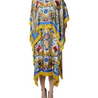 6729709-1.jpeg Dolce & Gabbana mitmevärviline Majolica kaftan maksikleit
