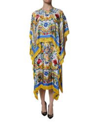 Dolce & Gabbana mitmevärviline Majolica kaftan maksikleit